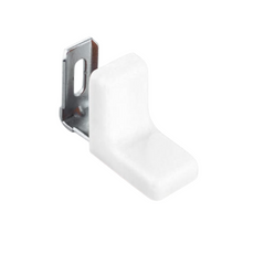 Metal Furniture Angle with Plastic Cover - White
