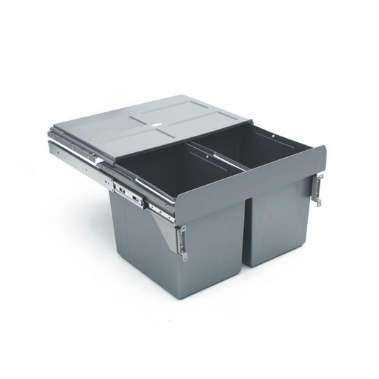 Pull-Out Kitchen Waste Bin - 2x27L - 600mm Cabinet