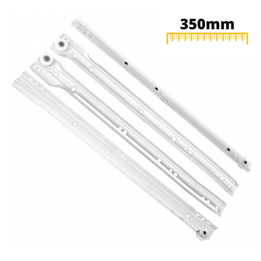 POM Roller Slides White 350mm