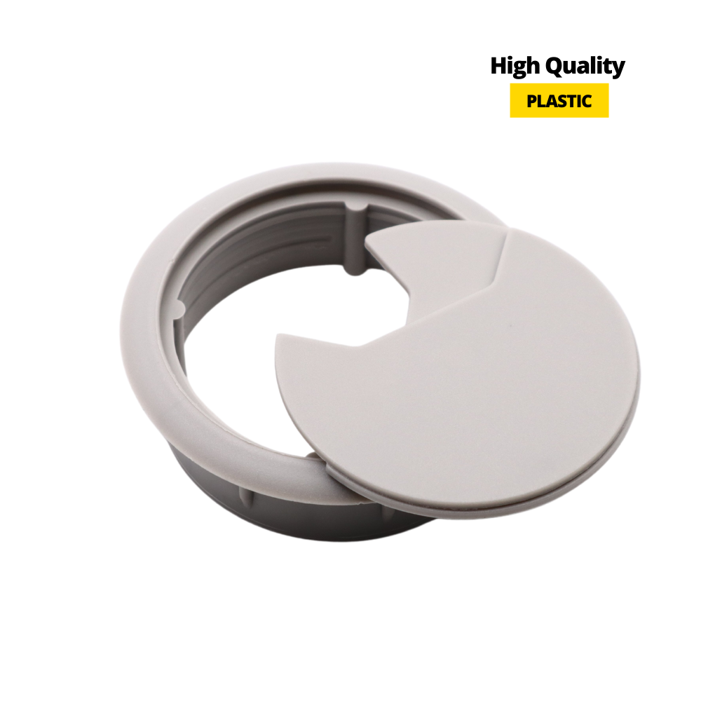 Plastic Cable Grommet Ø60mm, Grey (4) – Furnica