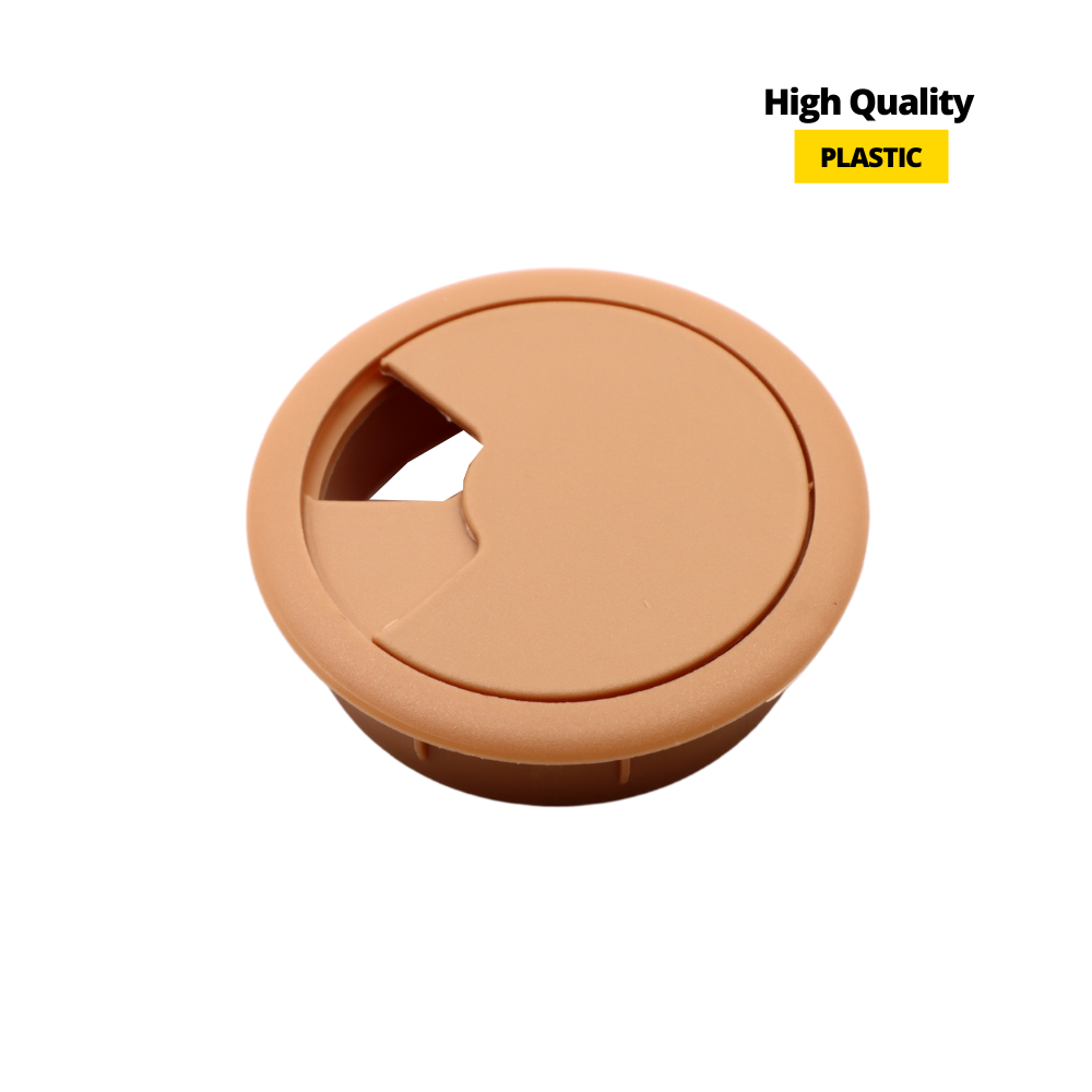 Plastic Cable Grommet Ø60mm, Light Brown