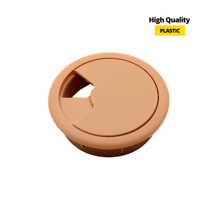 Plastic Cable Grommet Ø60mm, Light Brown