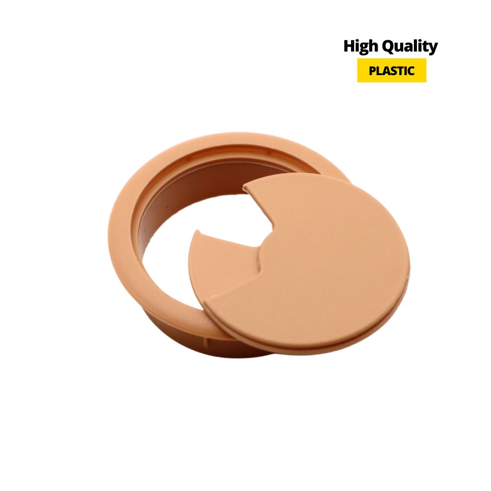 Plastic Cable Grommet Ø60mm, Light Brown