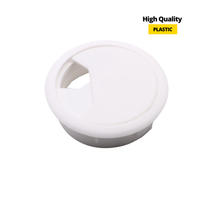 Plastic Cable Grommet Ø60mm, White (2) – Furnica