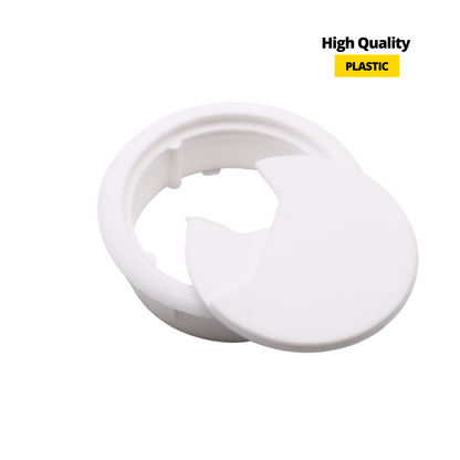 Plastic Cable Grommet Ø60mm, White (3) – Furnica