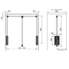 Pull Down Wardrobe Rail 830-1150mm