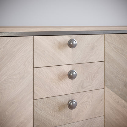 Round Cabinet Knob - Brushed Steel (15) – Furnica