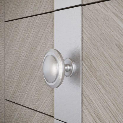 Round Cabinet Knob - Brushed Steel (12) – Furnica