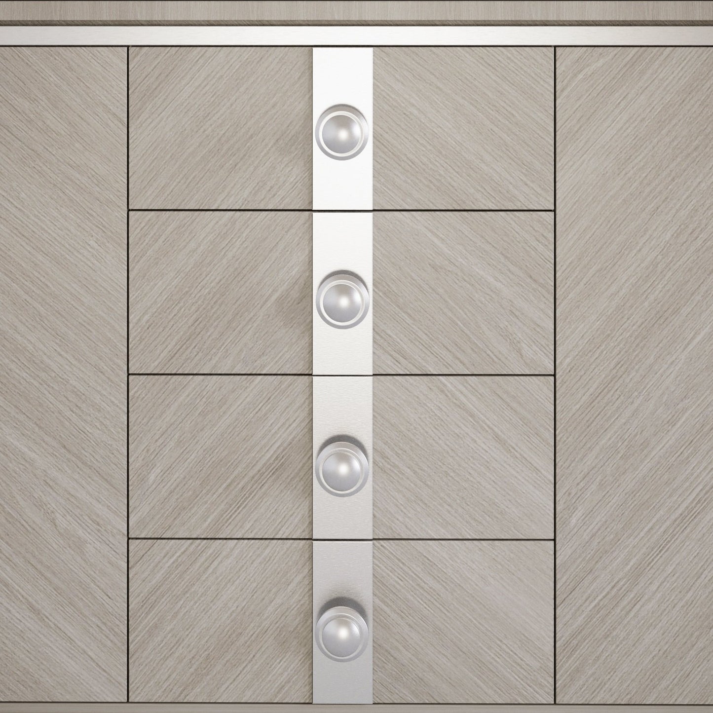 Round Cabinet Knob - Brushed Steel (14) – Furnica