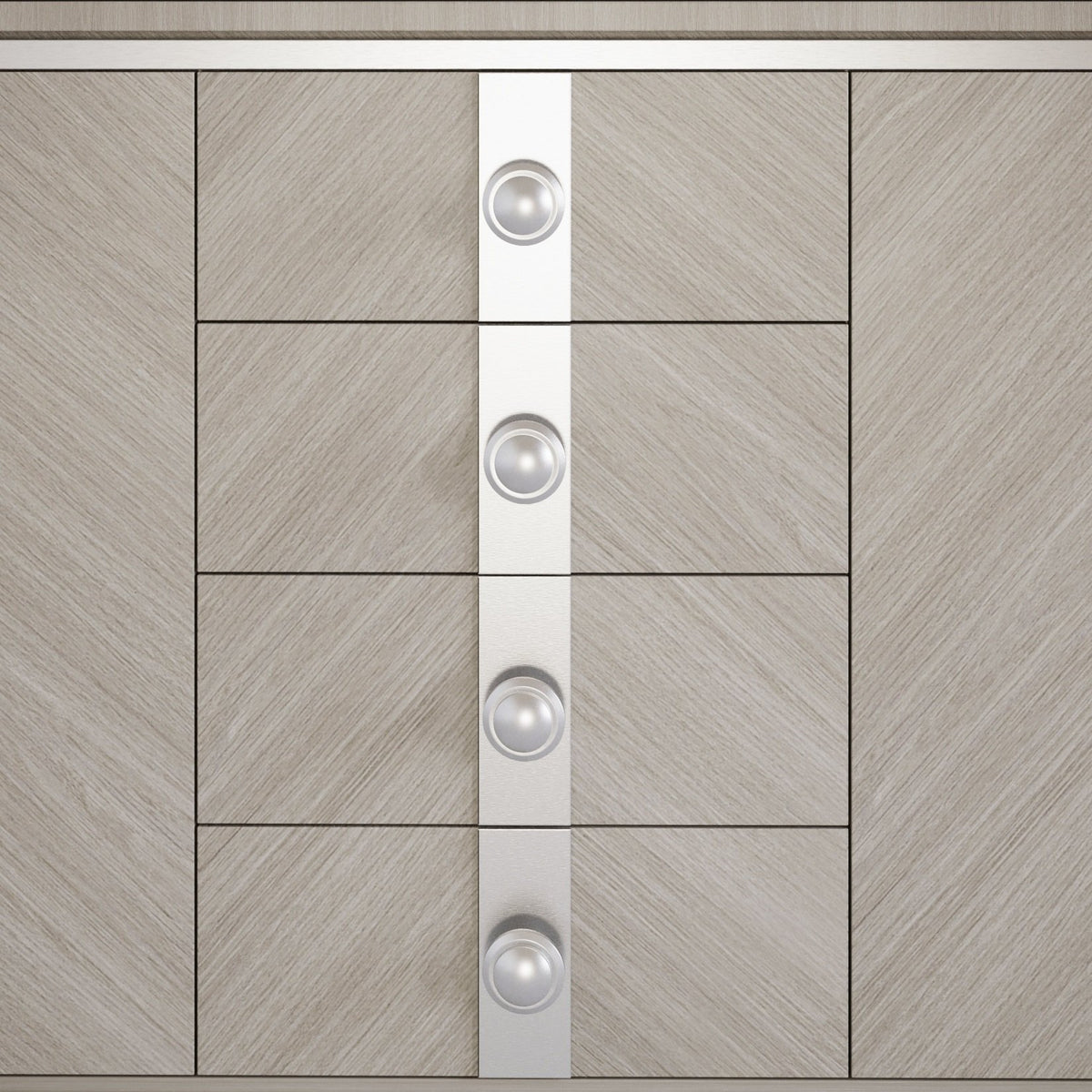 Round Cabinet Knob - Brushed Steel (14) – Furnica