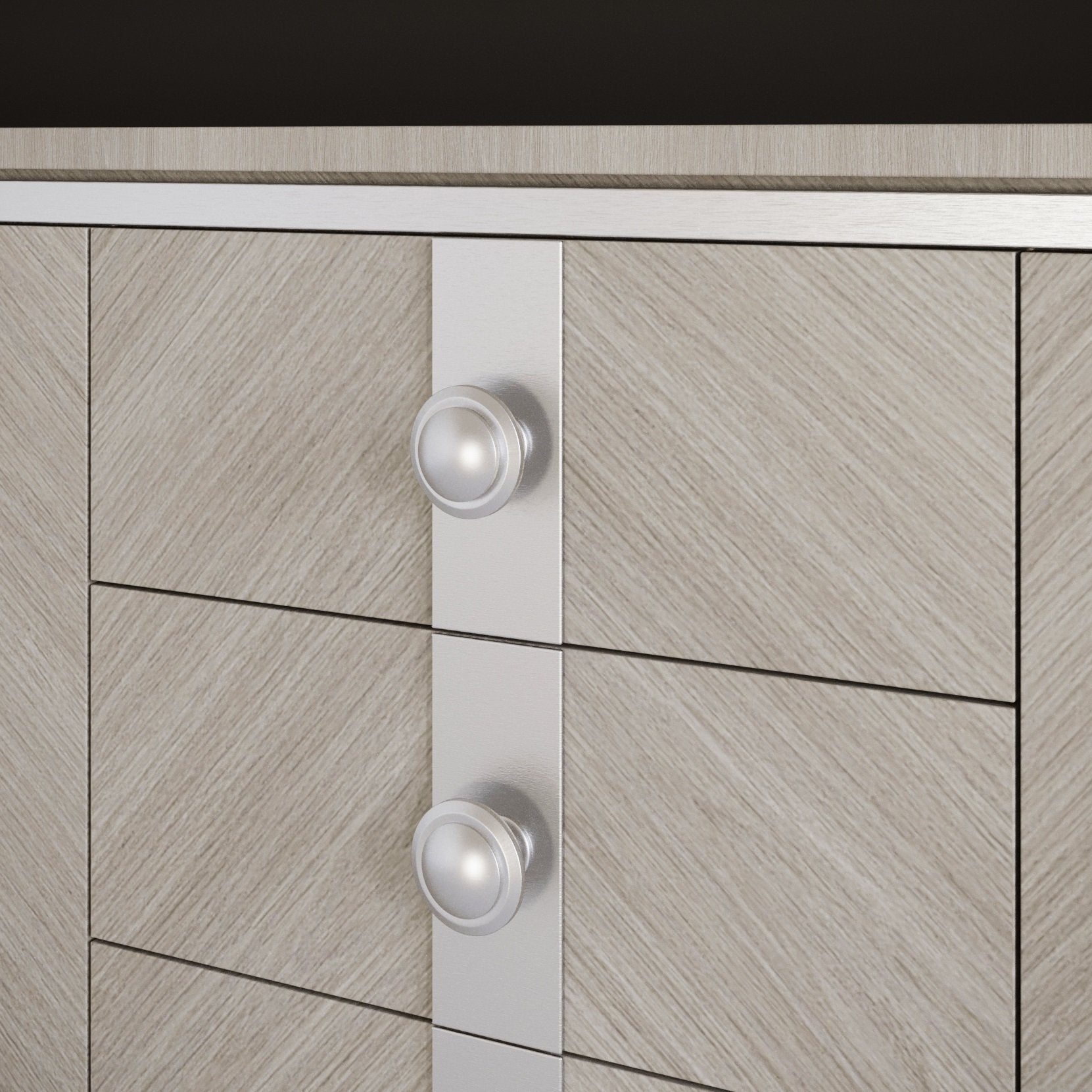 Round Cabinet Knob - Brushed Steel (18) – Furnica