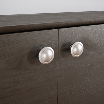 Round Cabinet Knob - Brushed Steel (6) – Furnica