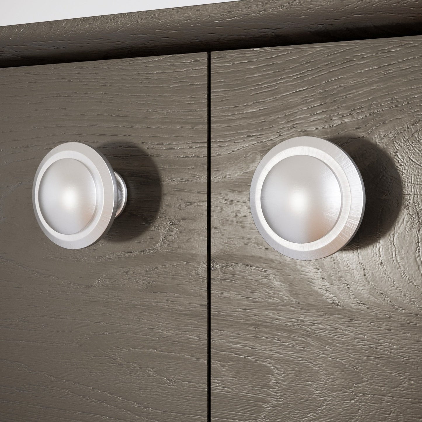 Round Cabinet Knob - Brushed Steel (11) – Furnica