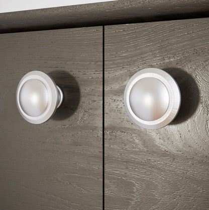Round Cabinet Knob - Brushed Steel (11) – Furnica
