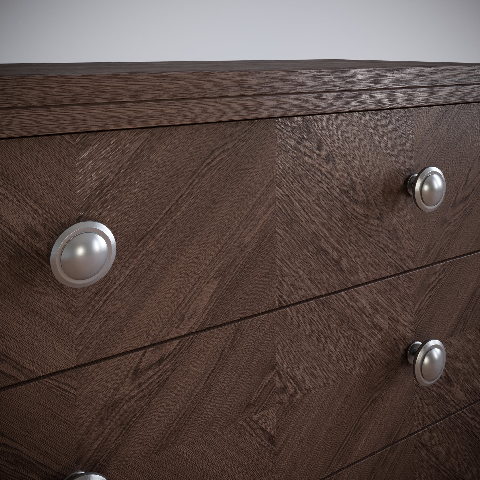 Round Cabinet Knob - Brushed Steel (13) – Furnica