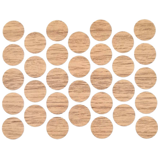 Screw cover caps Self-Adhesive - Oak Halifax 18mm