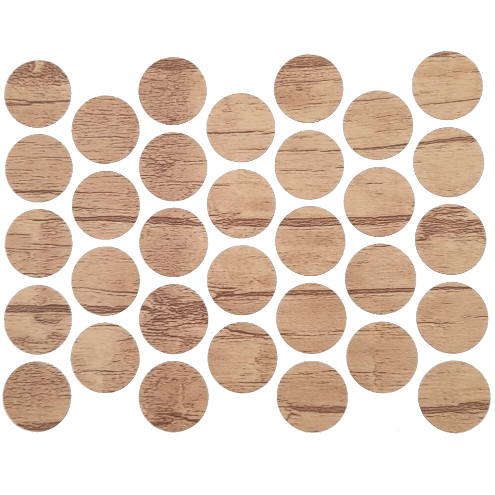 Screw cover caps Self-Adhesive - Oak Nebraska 18mm – Furnica