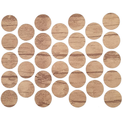 Screw cover caps Self-Adhesive - Oak Nebraska 18mm – Furnica