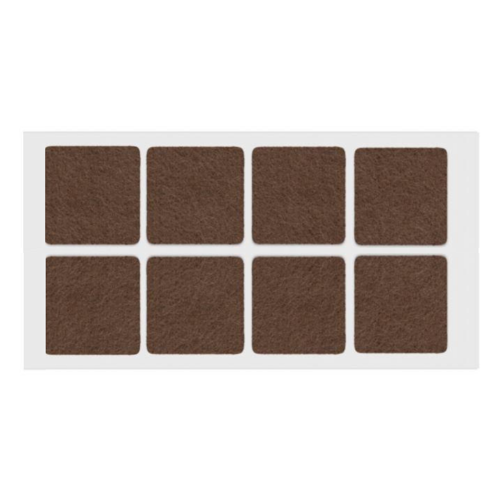 Self-Adhesive Felt Pad 50x50mm Brown