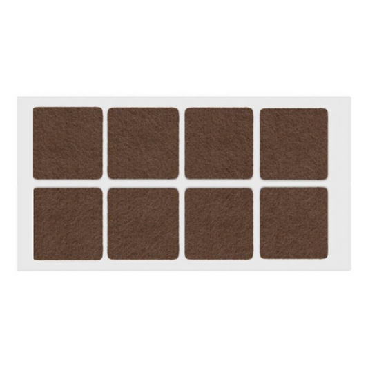Self-Adhesive Felt Pad 50x50mm Brown