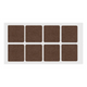 Self-Adhesive Felt Pad 50x50mm Brown