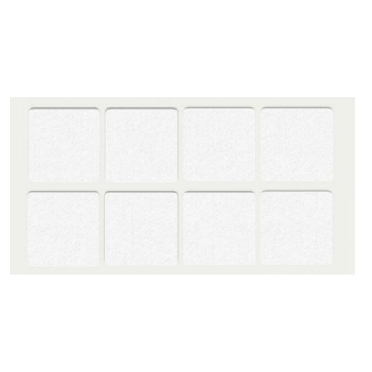 Self-Adhesive Felt Pad 50x50mm White