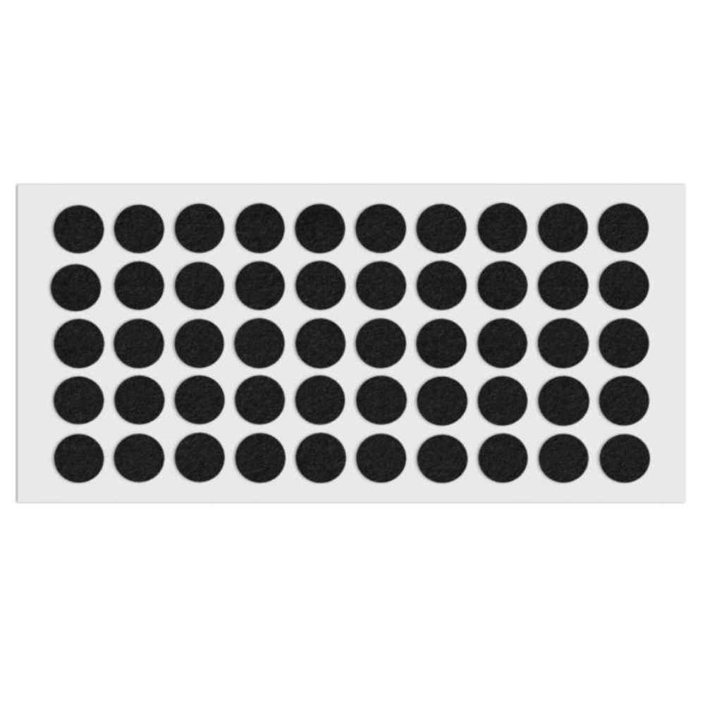 Self-Adhesive Felt Pad Ø18mm Black