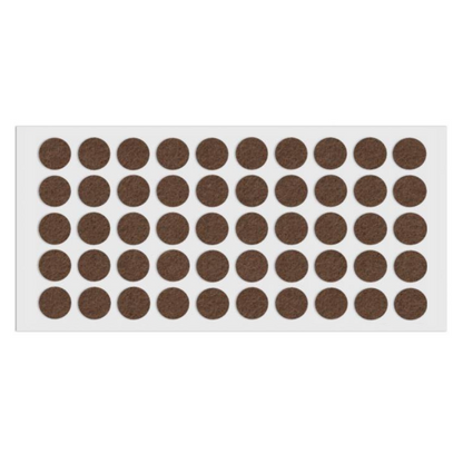 Self-Adhesive Felt Pad Ø18mm Brown