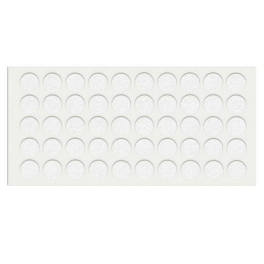 Self-Adhesive Felt Pad Ø18mm White