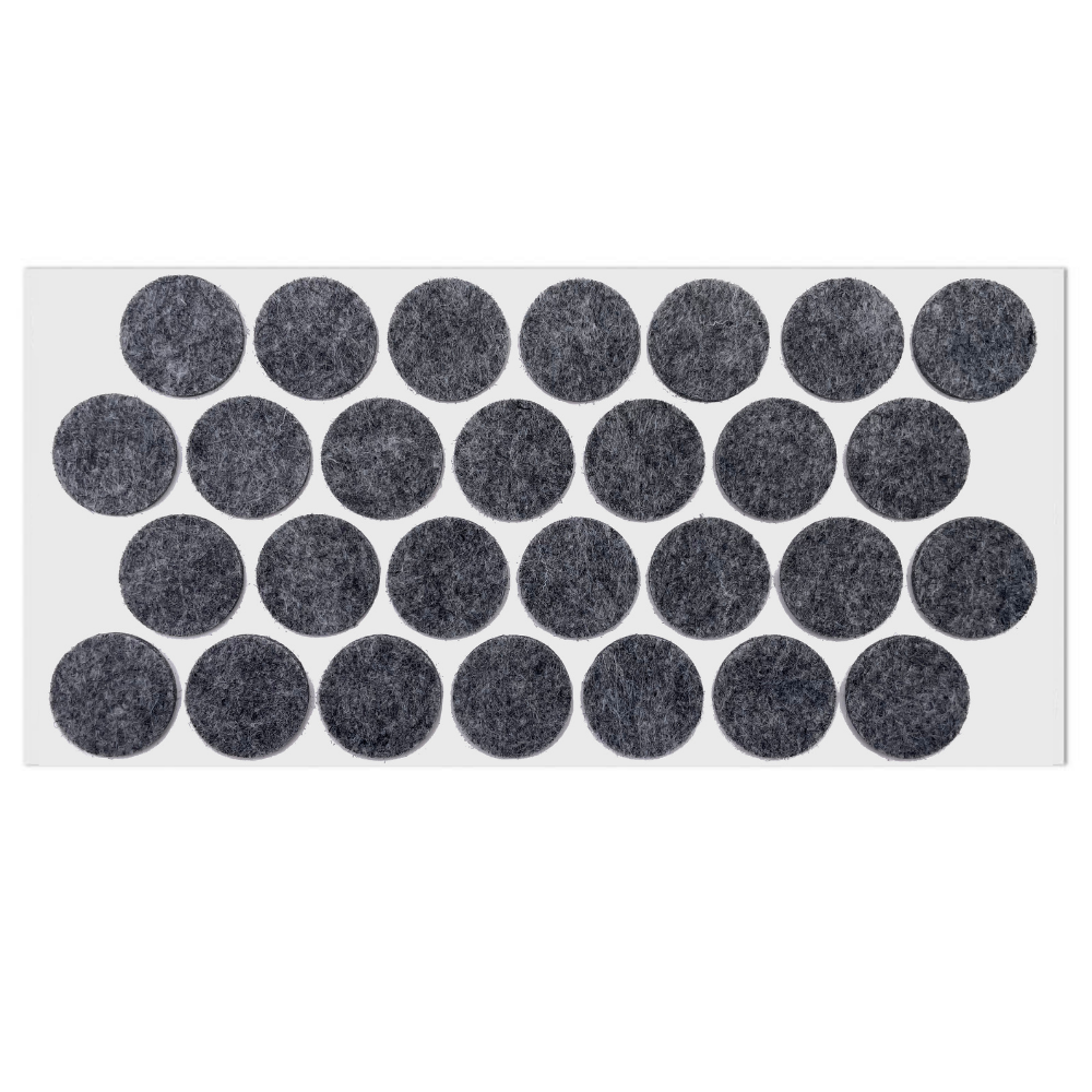 Self-Adhesive Felt Pad Ø28mm Grey