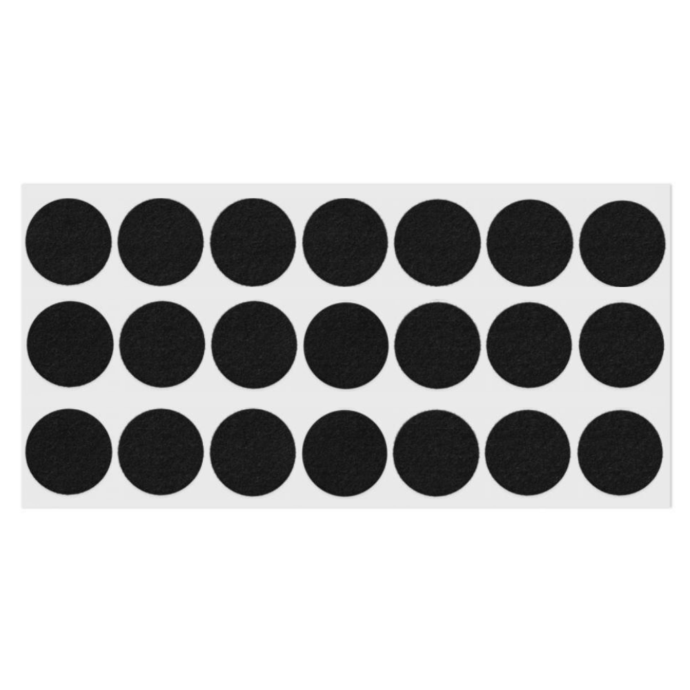 Self-Adhesive Felt Pad Ø30mm Black