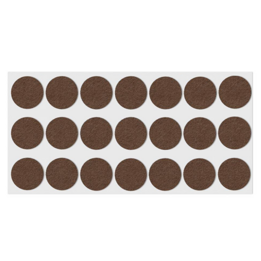 Self-Adhesive Felt Pad Ø30mm Brown