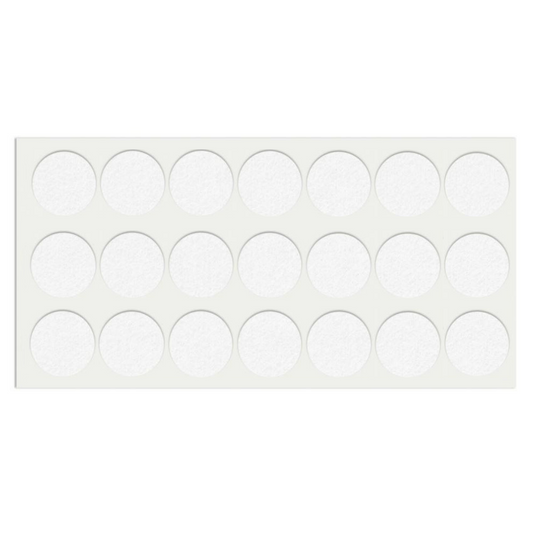 Self-Adhesive Felt Pad Ø30mm White