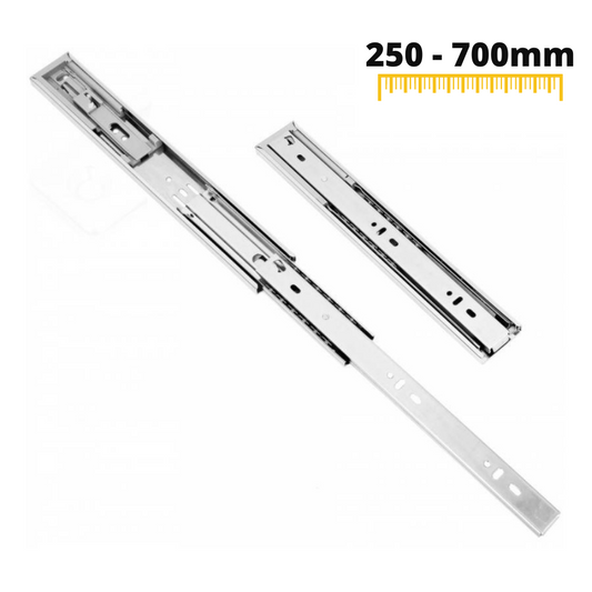 Set of Soft-Close Ball Bearing Slides (left and right), H45