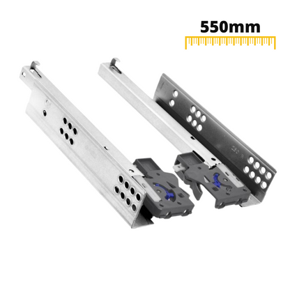 Set of Soft-Close Concealed Undermount Slides, 3/4 Extension