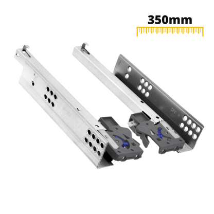 Set of Soft-Close Concealed Undermount Slides, 3/4 Extension