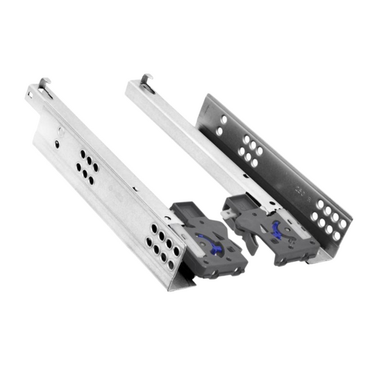 Soft-Close Concealed Undermount Drawer Runners, 3/4 Extension - 500mm