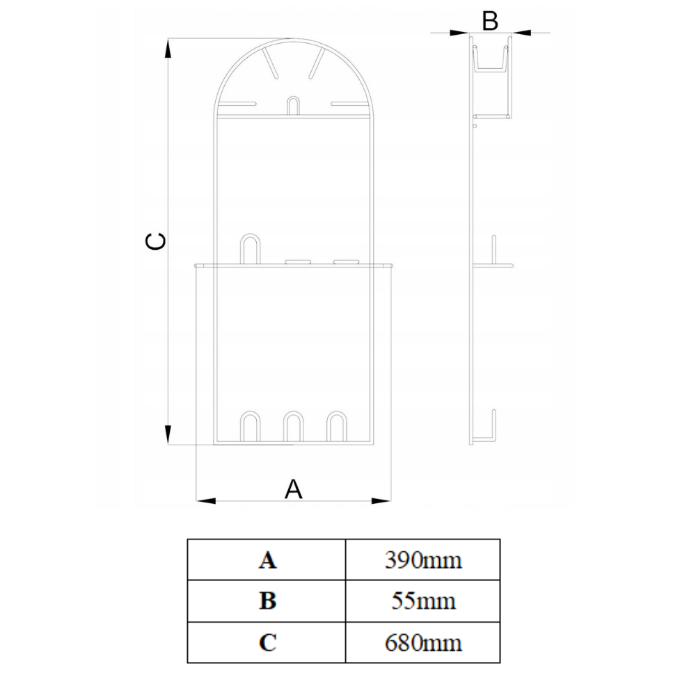 Wall-Mounted Vacuum Hose Holder - Large - Anthracite