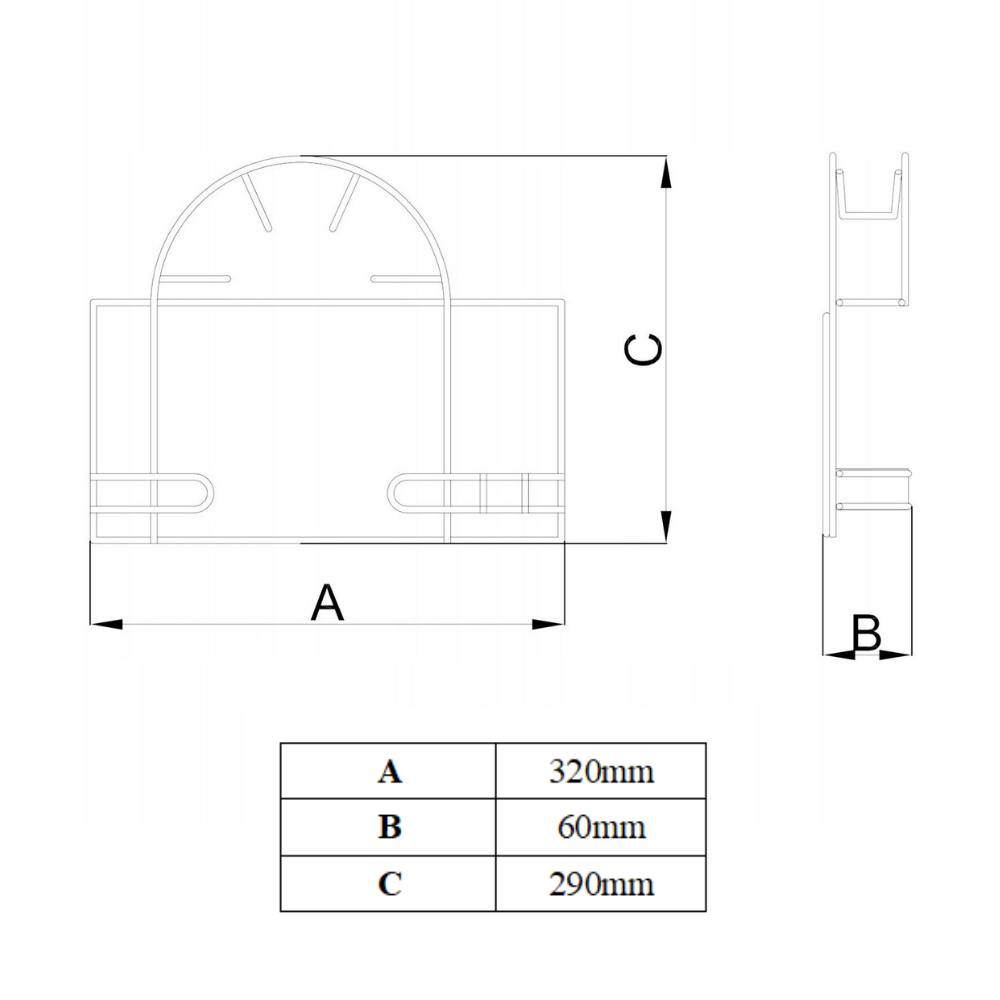 Wall-Mounted Vacuum Hose Holder - Small - Anthracite