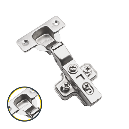 Soft-Close Hinge, H0 Mounting Plate with EURO Screws, Twin Doors