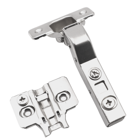 +30º Soft-Close Hinge, H2 Mounting Plate, Angled Doors