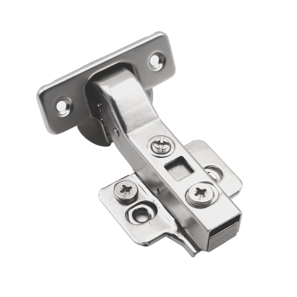 +30º Soft-Close Hinge, H2 Mounting Plate, Angled Doors (3) – Furnica