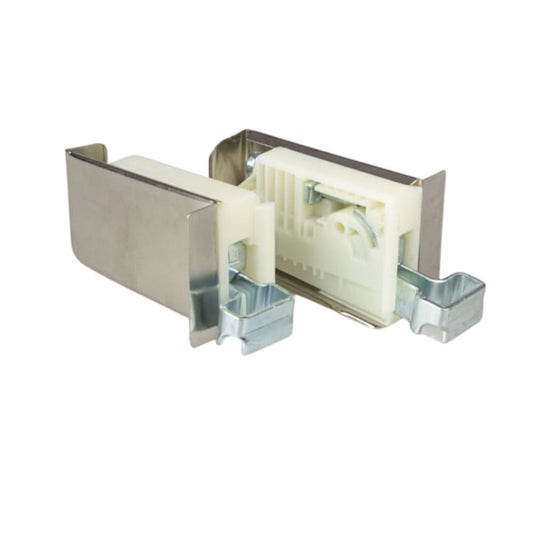 Adjustable cabinet bracket, L+R - 3D Premium - Chrome NTP 