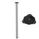 Adjustable Furniture Leg 1100mm - Steel Mounting Plate - Aluminum NTP 