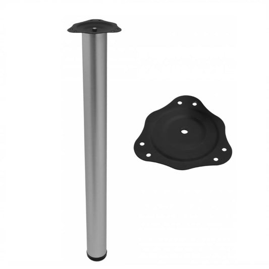 Adjustable Furniture Leg 710mm - Aluminum NTP Aluminum 