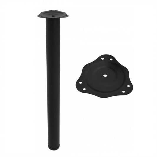 Adjustable Furniture Leg 710mm - Black NTP Black 