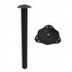Adjustable Furniture Leg 710mm - Black NTP Black 