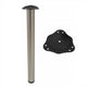 Adjustable Furniture Leg 710mm - Satin NTP Satin 