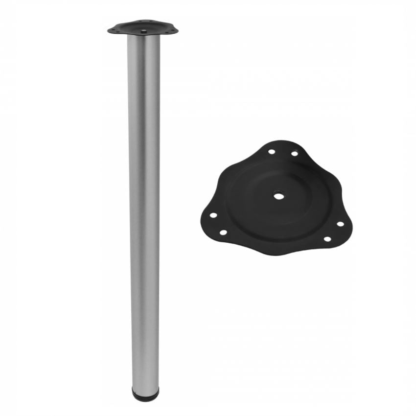 Adjustable Furniture Leg 820mm - Aluminium NTP Aluminum 