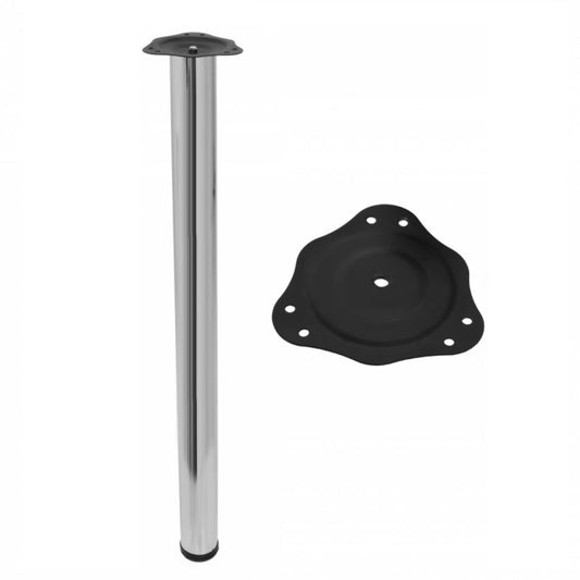 Adjustable Furniture Leg 820mm - Chrome NTP Chrome 